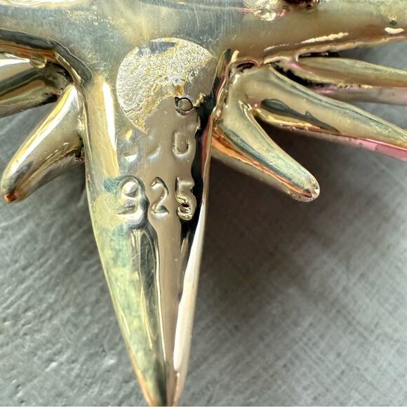 SSD Simon Sebbag 925 Sterling Silver Flower Pin Brooch - Picture 7 of 9